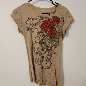 Rose graphic tee
